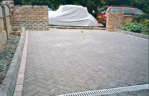 The finished paving.